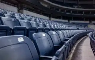 how long it takes to install indoor and outdoor bleachers for large events