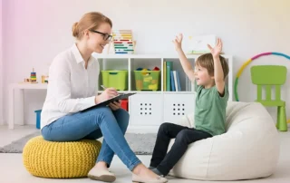 Experienced Autism Therapist in Danbury guiding therapy session