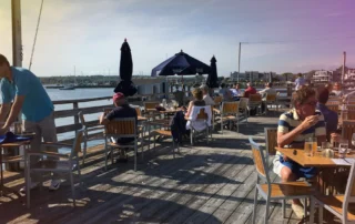 Breathtaking scenic harbor views at Breakwater Stonington restaurant