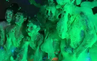 Exciting Foam Party in Long Island with guests enjoying