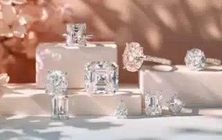 Elegant range of lab grown diamond rings in various styles available in Stonington.