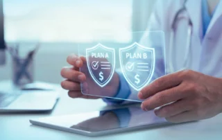 A person comparing insurance options with a Medicare Insurance Agency in Connecticut