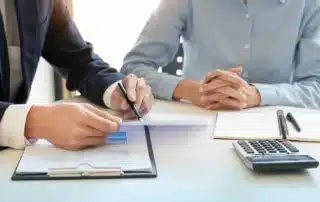 Professional Wealth Management advisors in Tampa, FL discussing financial plans