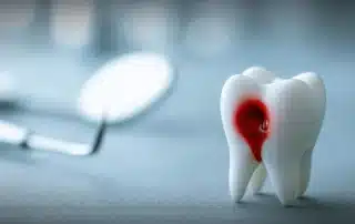Patient receiving dental emergency care in San Diego CA clinic