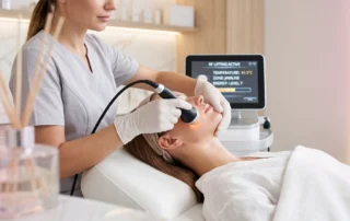 Woman receiving Skin Tightening Treatment Bradenton FL for firmer skin